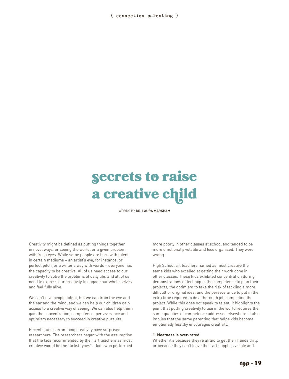 The Natural Parent Magazine Preview Pages