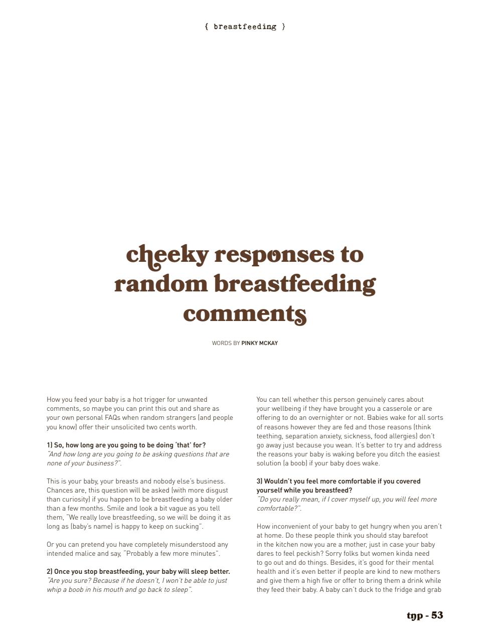 The Natural Parent Magazine Preview Pages