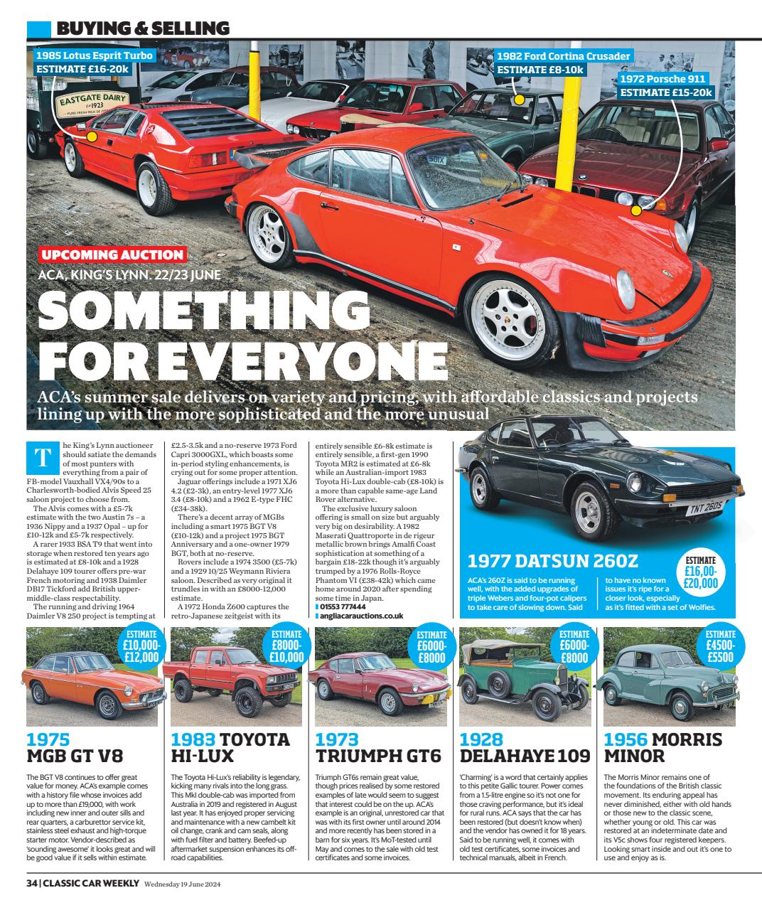 Classic Car Weekly Preview Pages