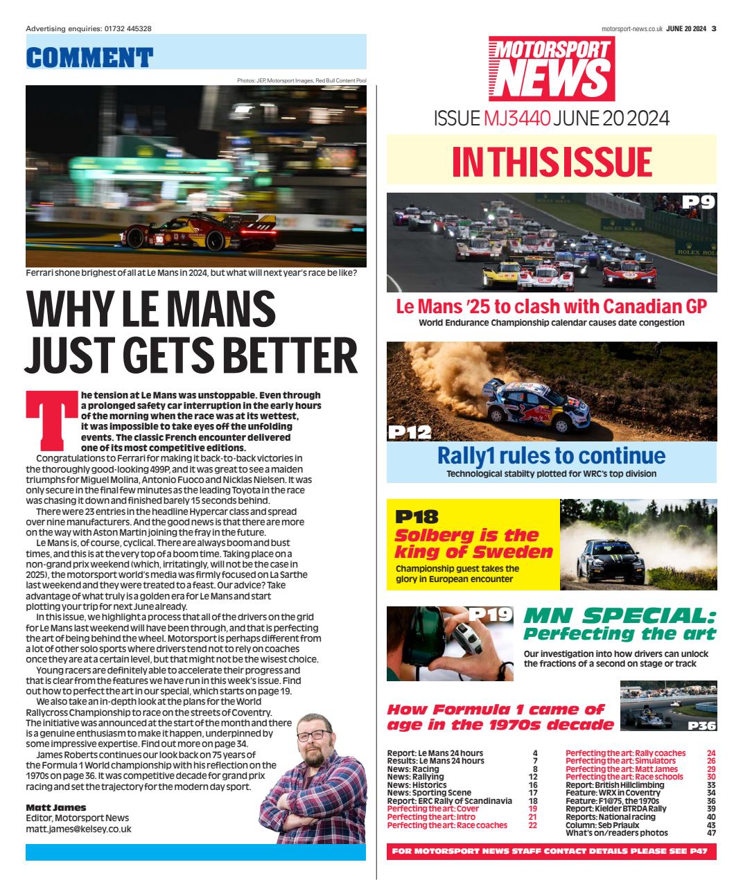 Motorsport News Preview Pages