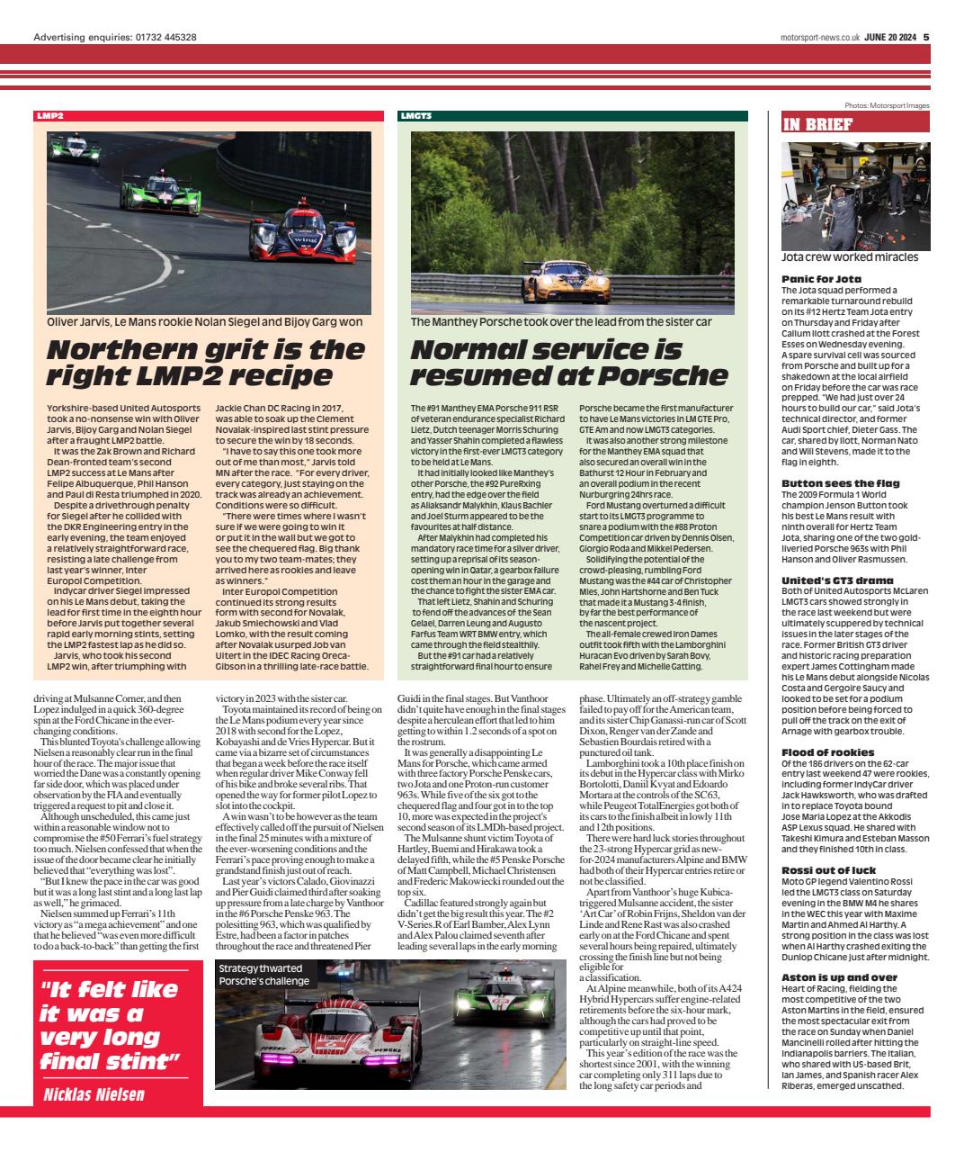Motorsport News Preview Pages