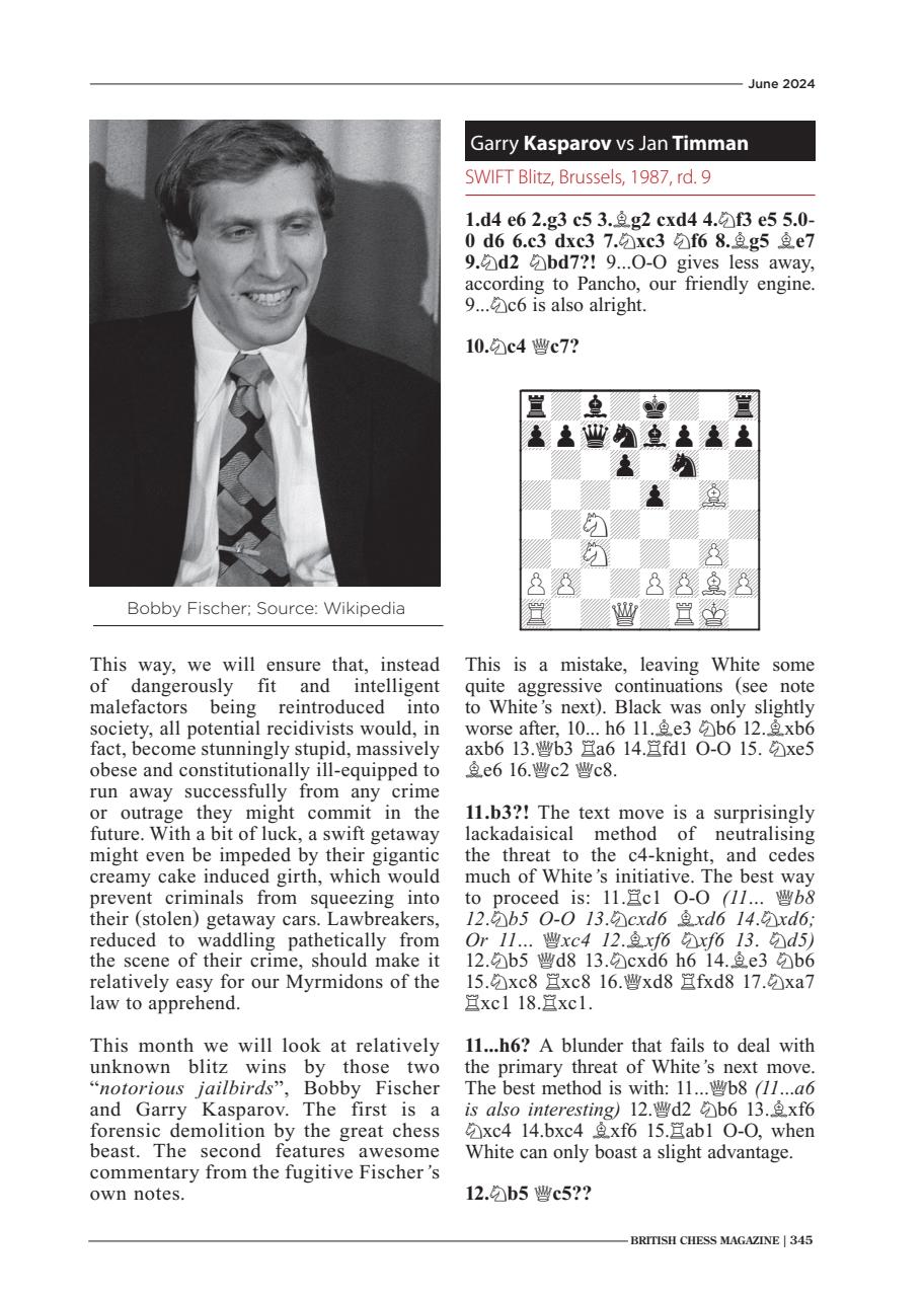 British Chess Magazine Preview Pages