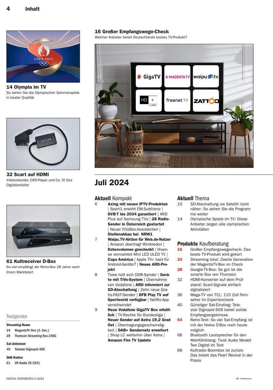 Digital Fernsehen Preview Pages