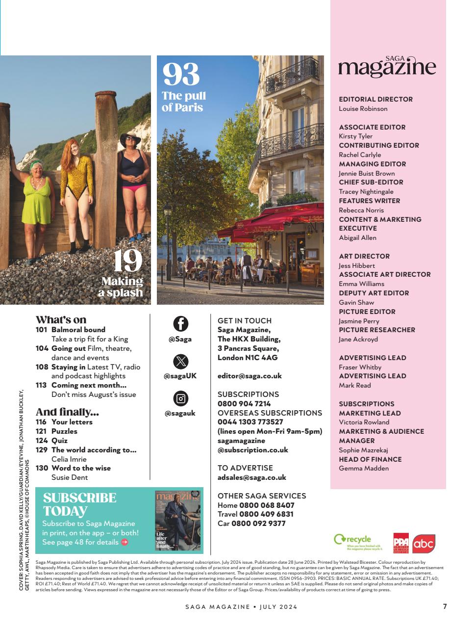 Saga Magazine Preview Pages