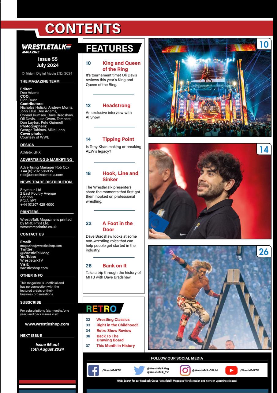 Wrestletalk Magazine Preview Pages