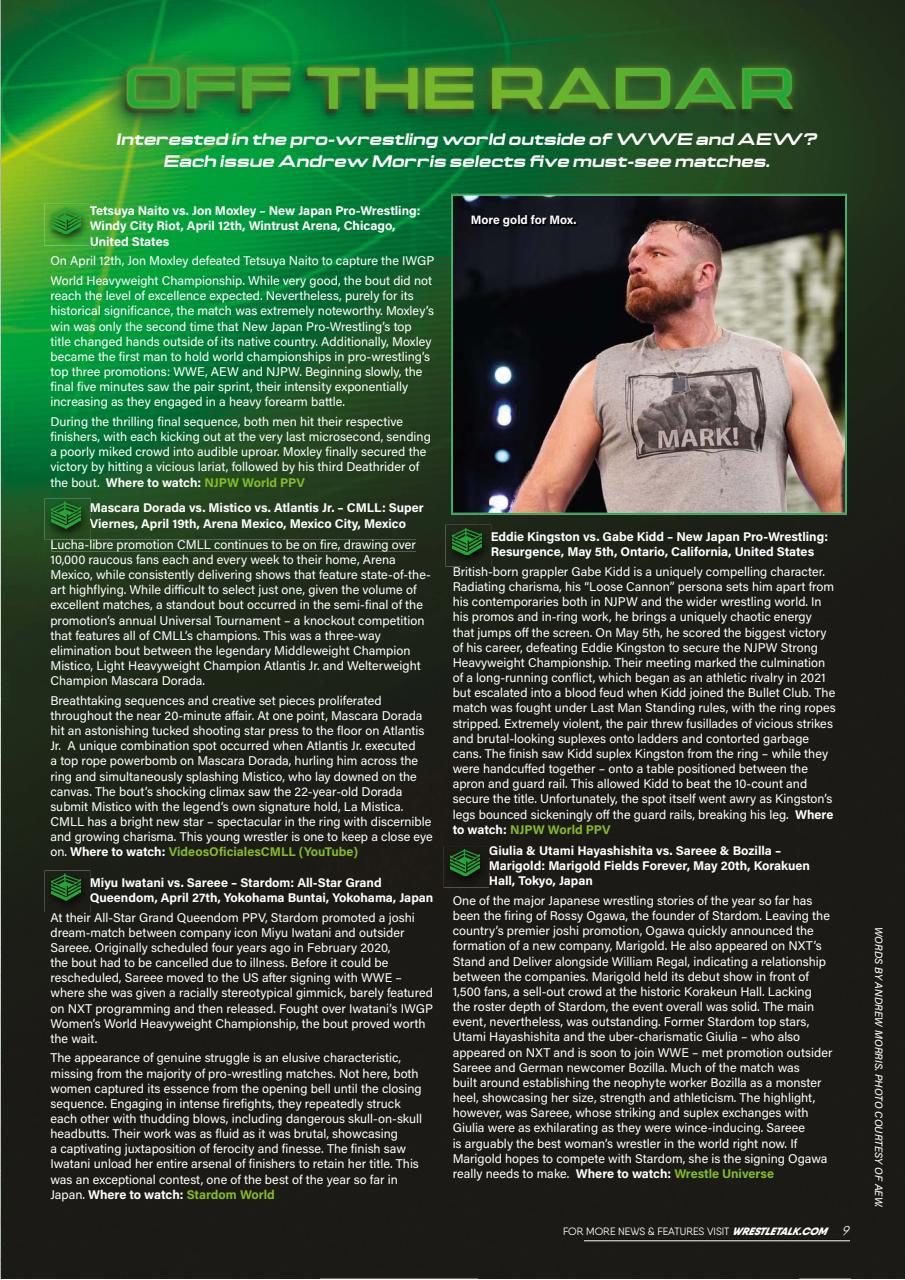 Wrestletalk Magazine Preview Pages