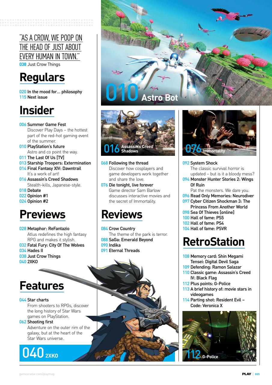PLAY Magazine Preview Pages