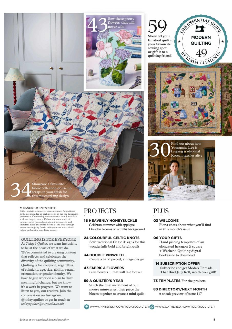 Today’s Quilter Preview Pages