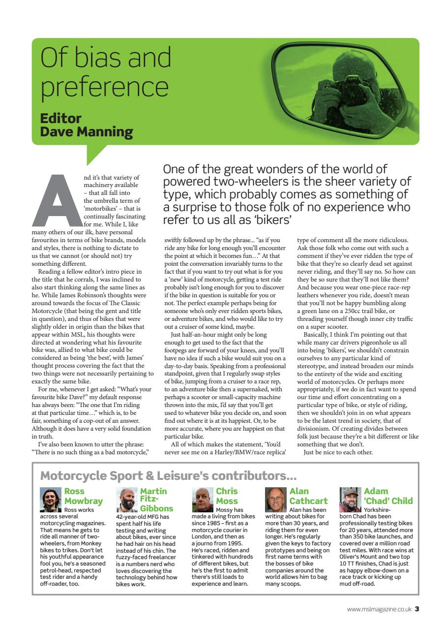 Motorcycle Sport & Leisure Preview Pages