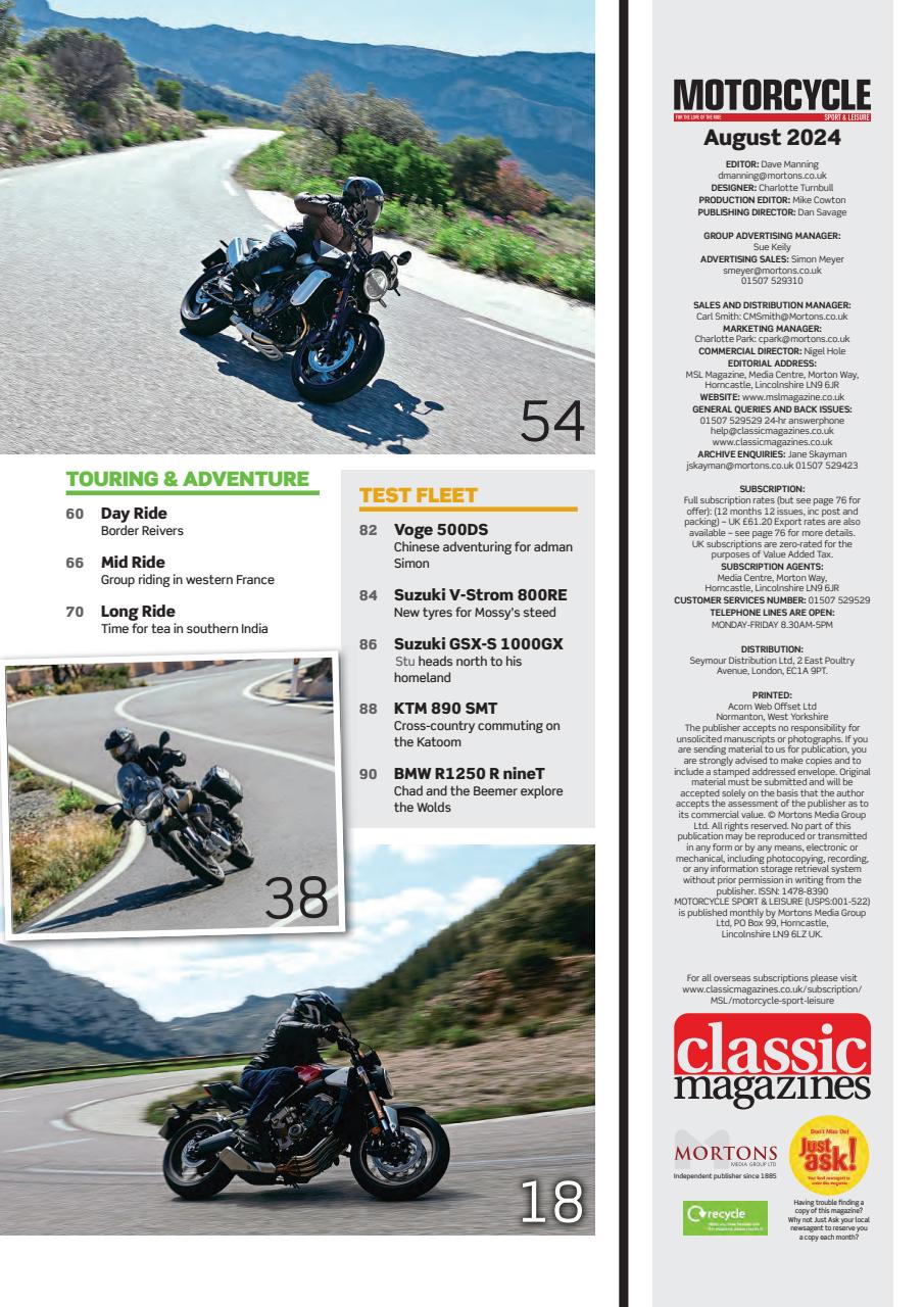 Motorcycle Sport & Leisure Preview Pages