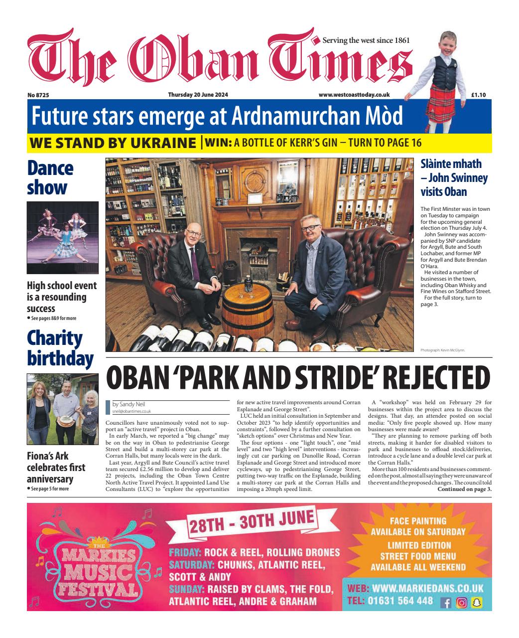 The Oban Times & Lochaber Times Preview Pages