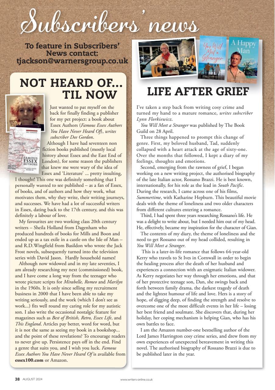 Writing Magazine Preview Pages