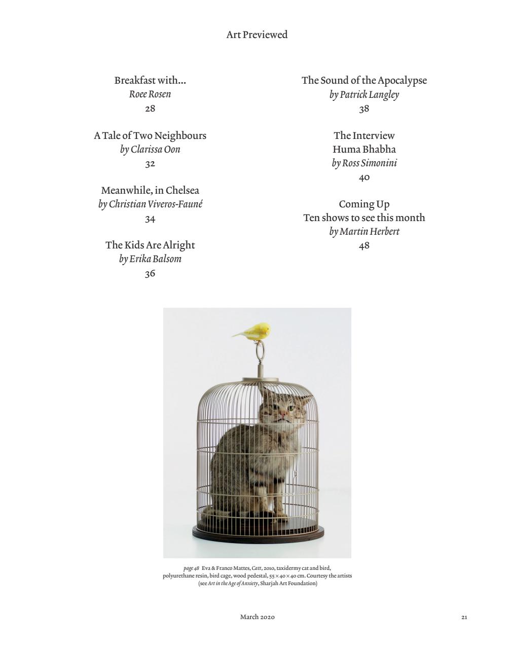 ArtReview Preview Pages