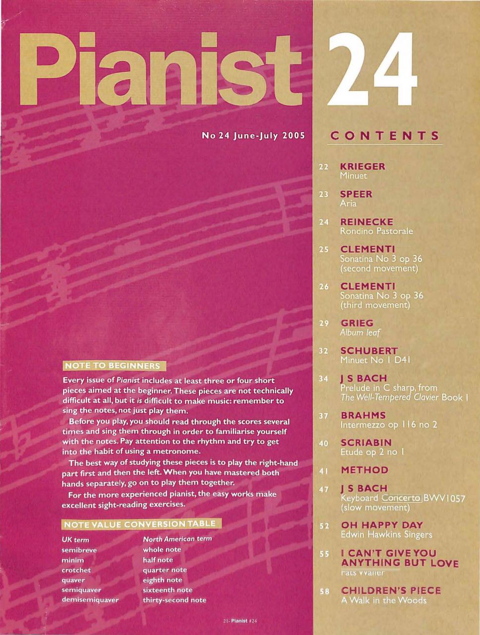 Pianist Preview Pages