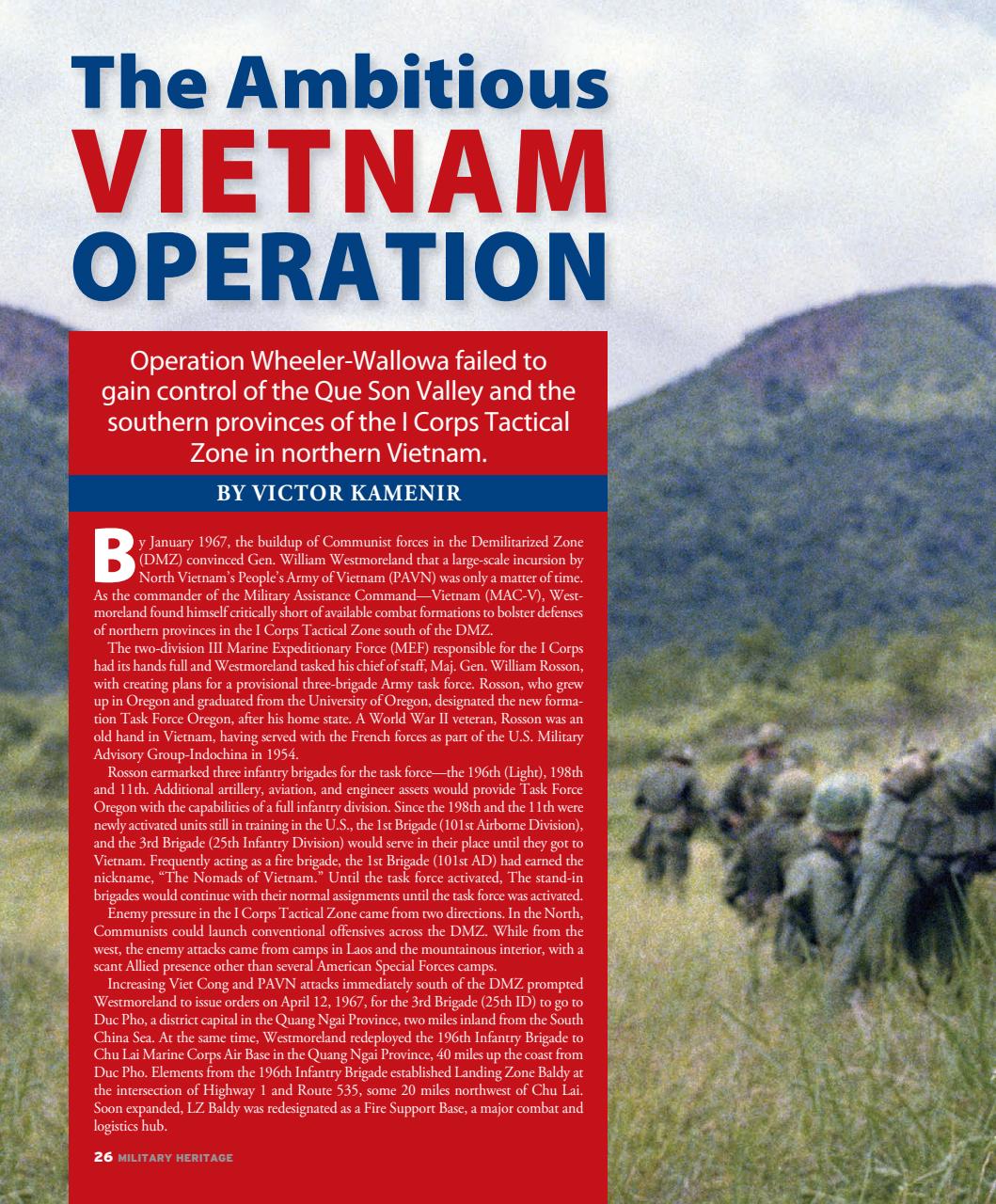 Military Heritage Preview Pages