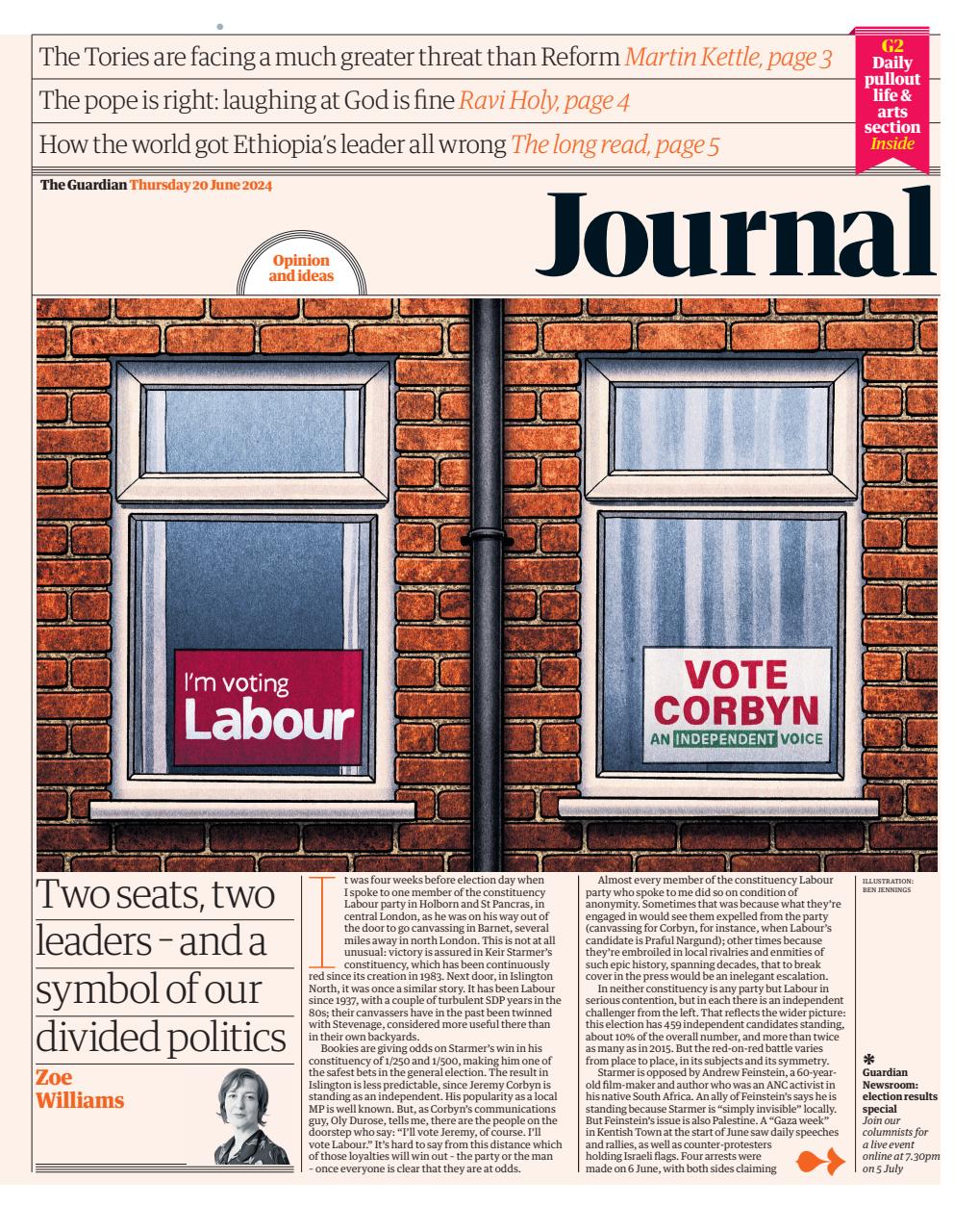 The Guardian Newspaper Preview Pages