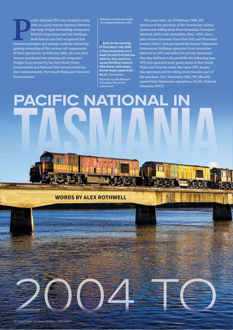 Australian Railway History Preview Pages