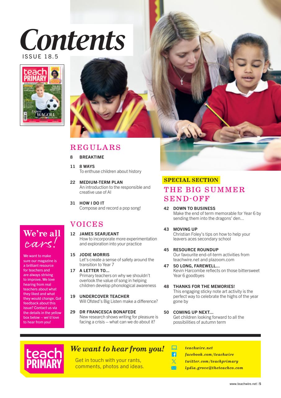 Teach Primary Preview Pages