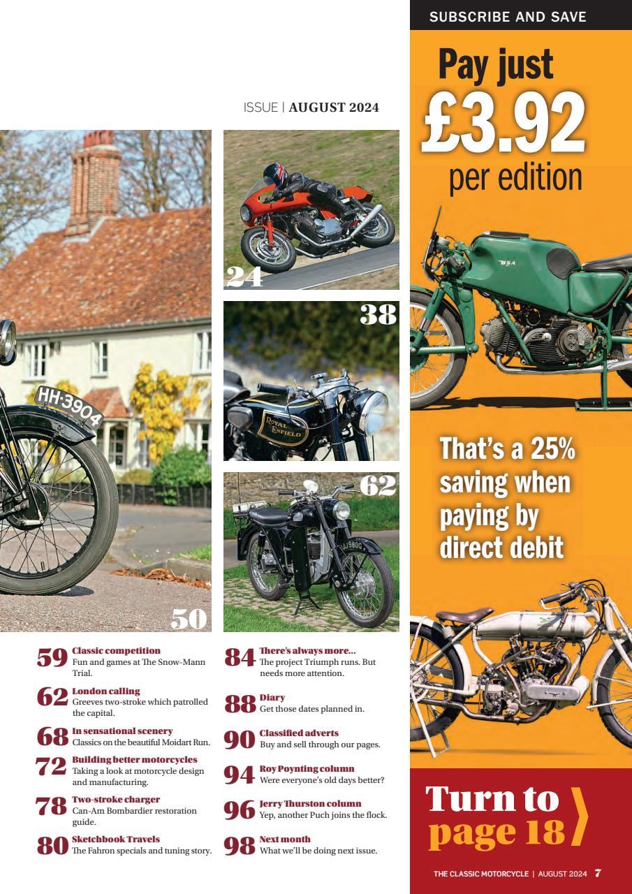The Classic MotorCycle Preview Pages