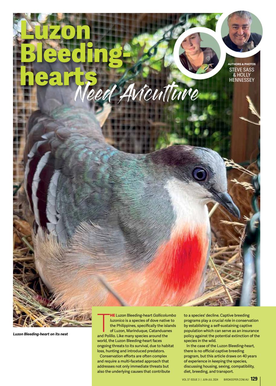 Australian Birdkeeper Magazine Preview Pages