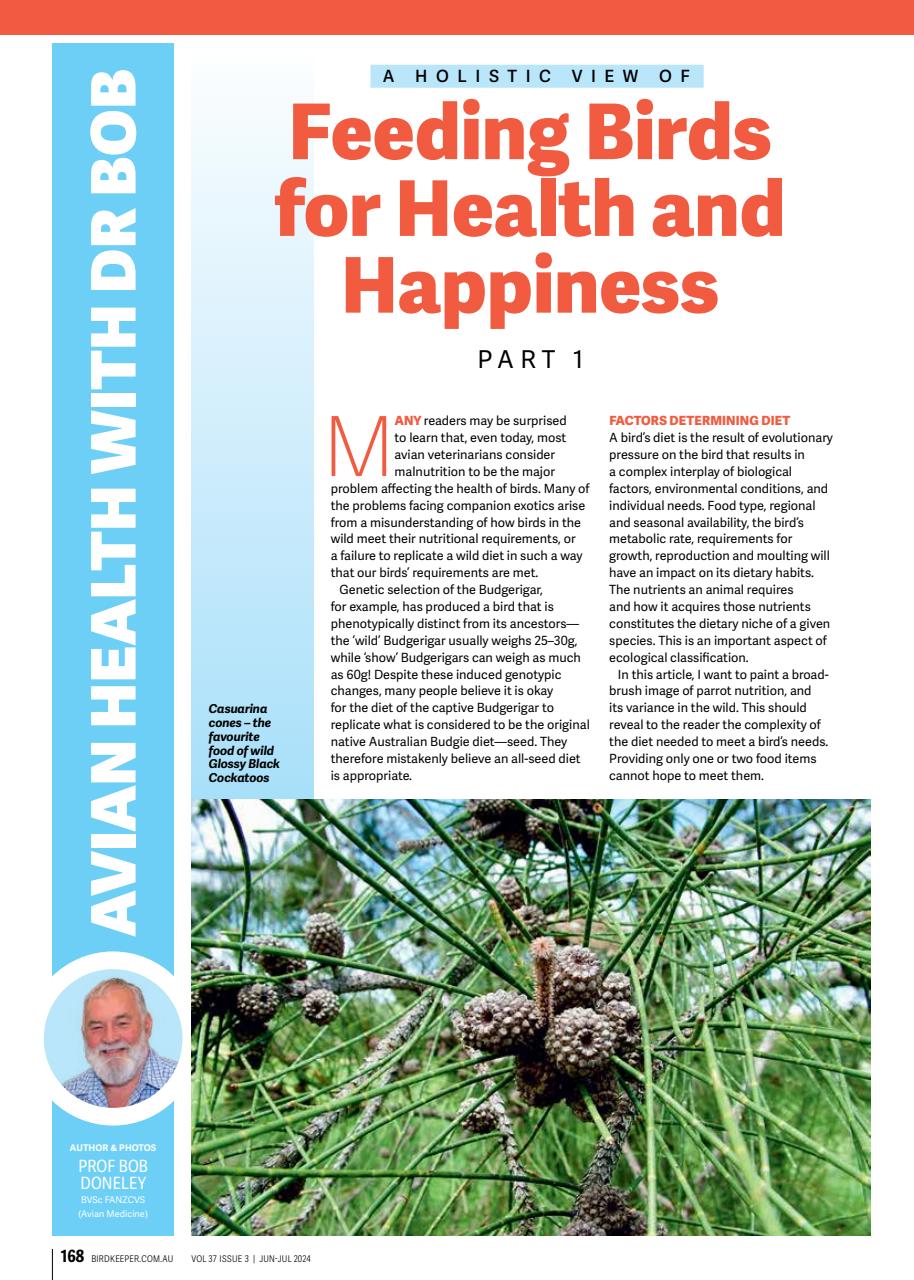 Australian Birdkeeper Magazine Preview Pages