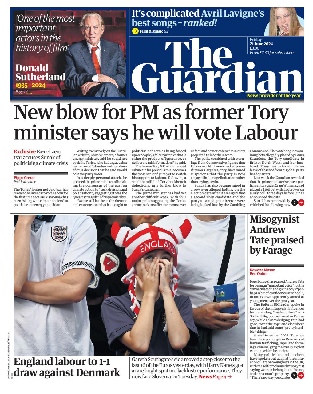 The Guardian Newspaper Preview Pages