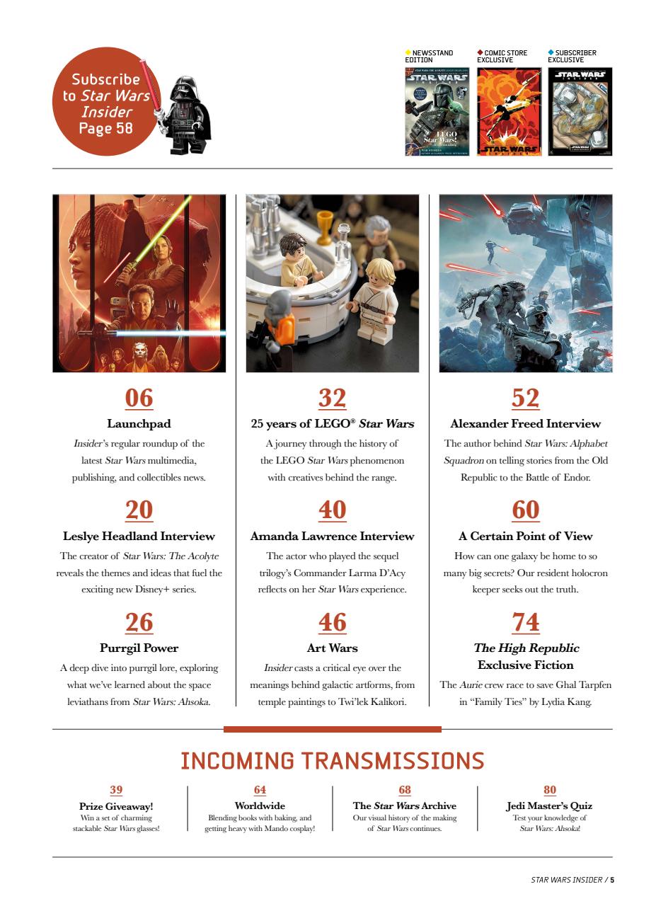 Star Wars Insider Preview Pages