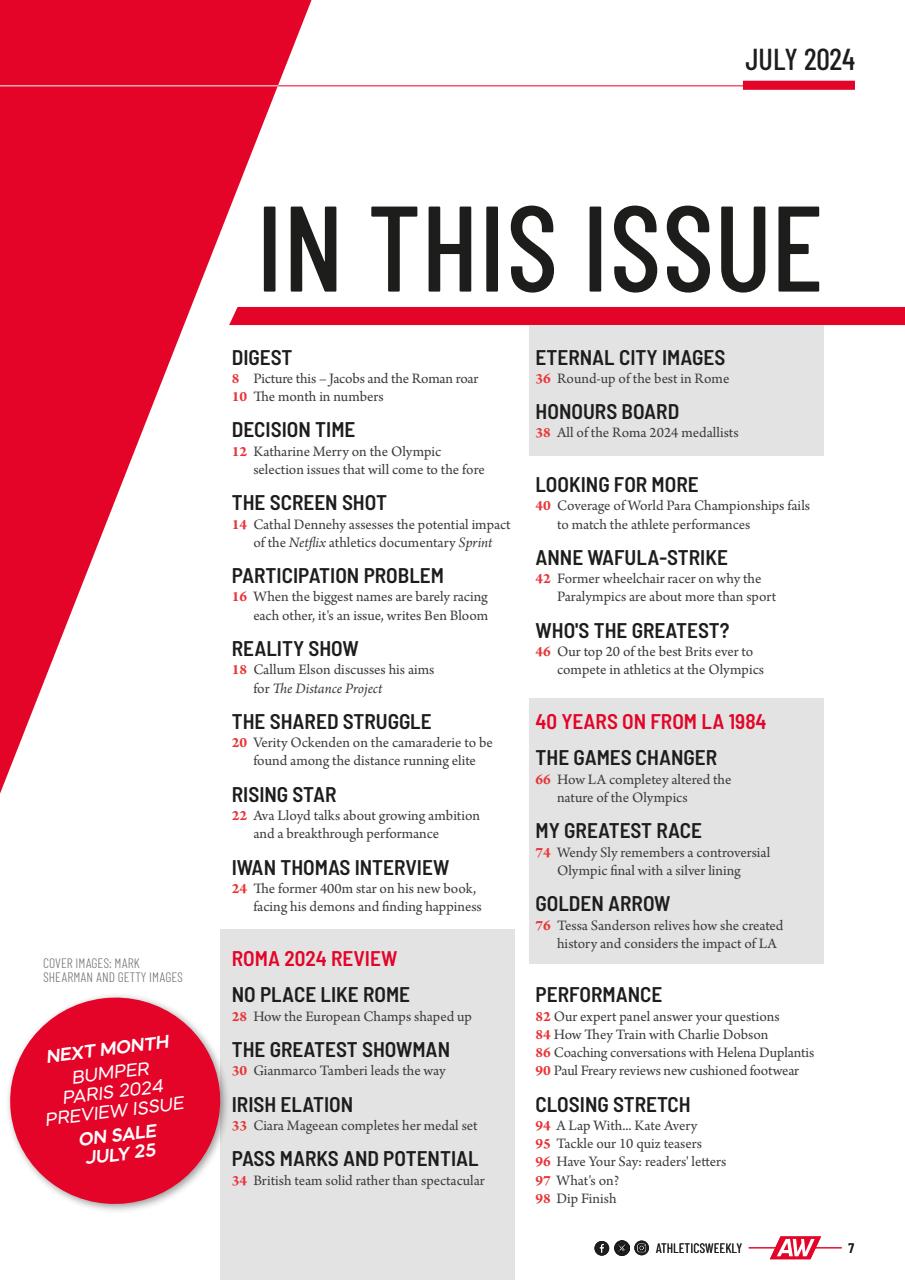 AW – Athletics Weekly Magazine Preview Pages