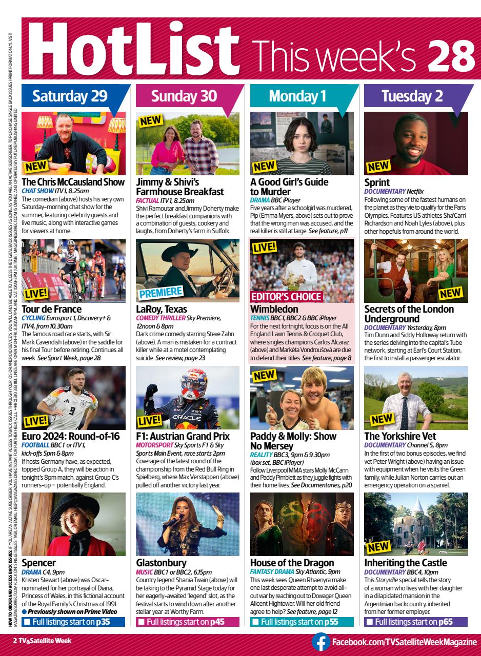 TV & Satellite Week Preview Pages