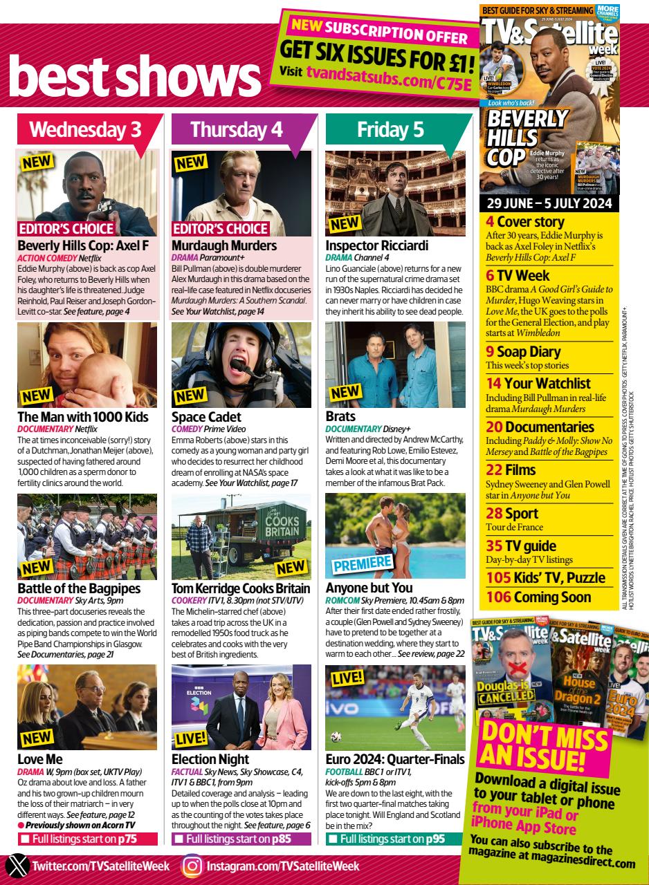 TV & Satellite Week Preview Pages