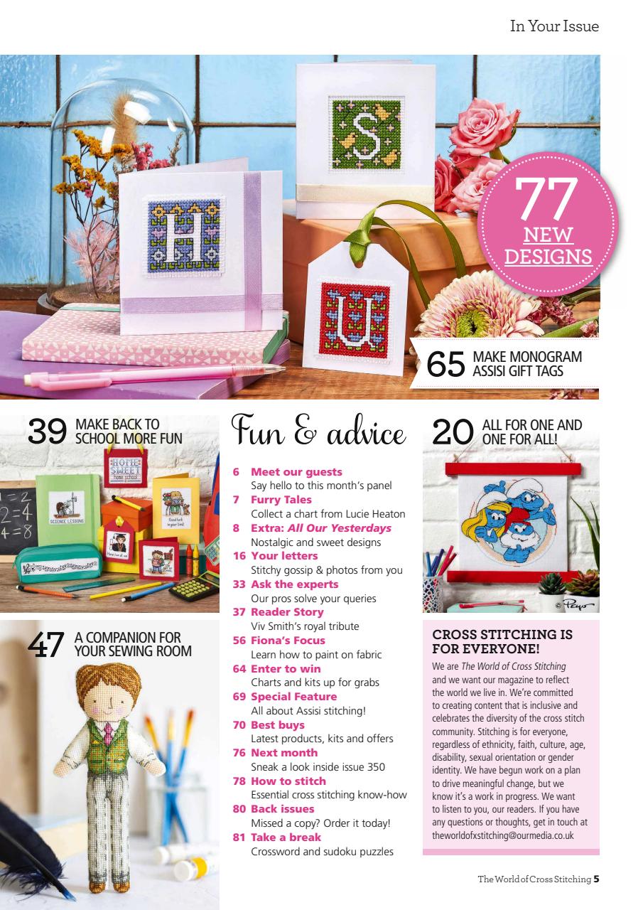 The World of Cross Stitching Preview Pages