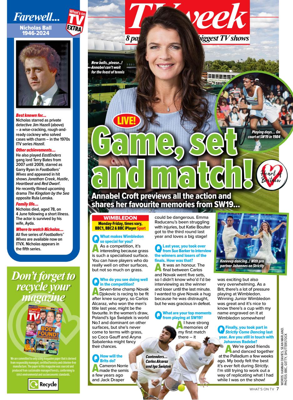 What's on TV Preview Pages
