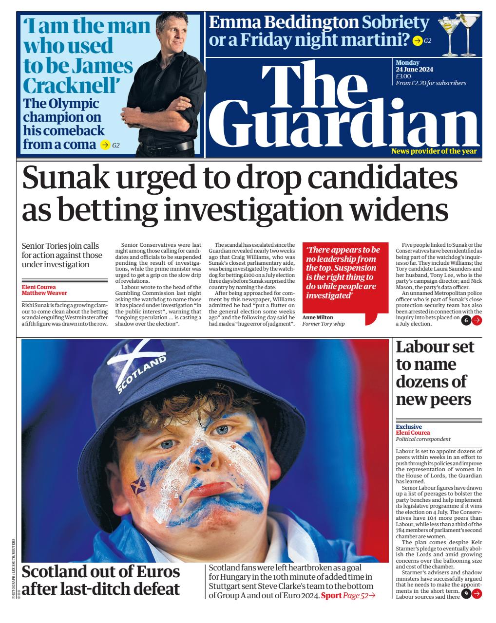 The Guardian Newspaper Preview Pages