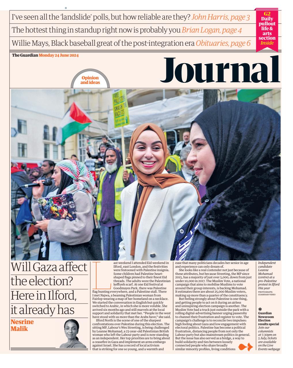 The Guardian Newspaper Preview Pages