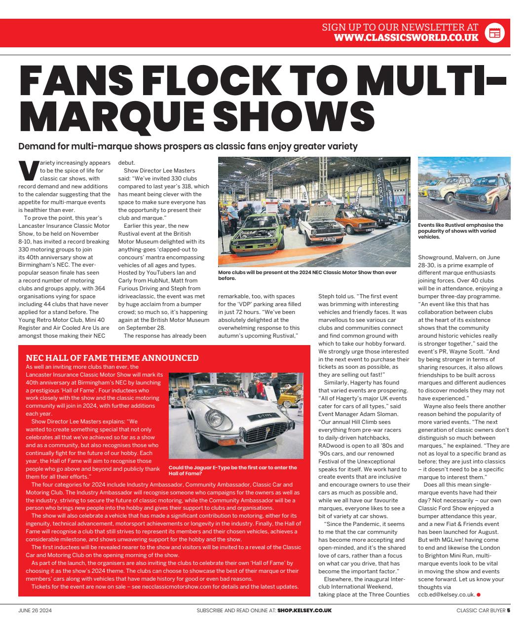 Classic Car Buyer Preview Pages