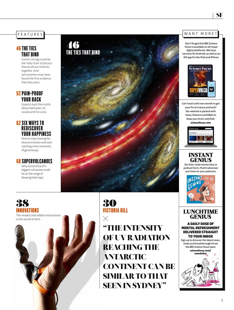 BBC Science Focus Magazine Preview Pages