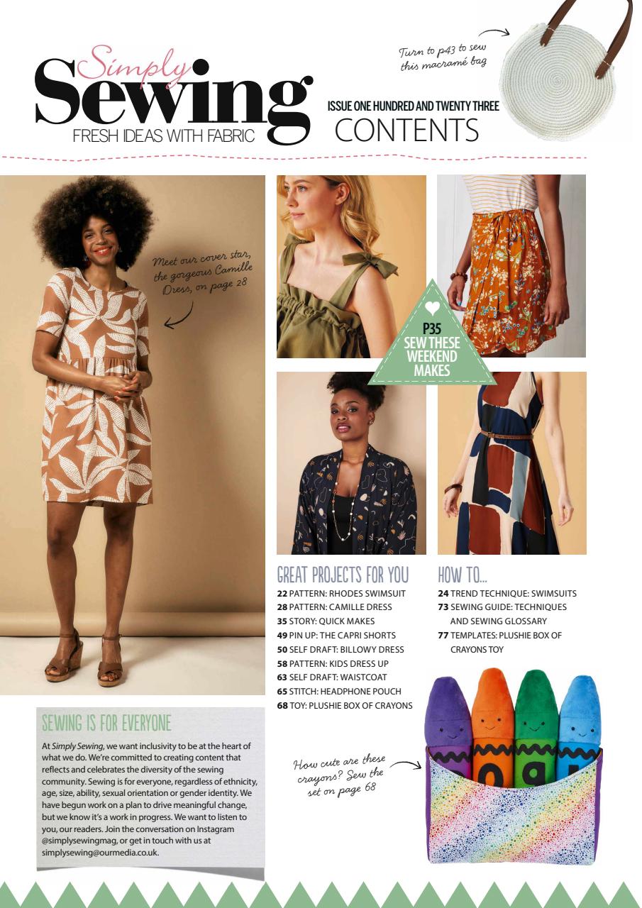 Simply Sewing Preview Pages