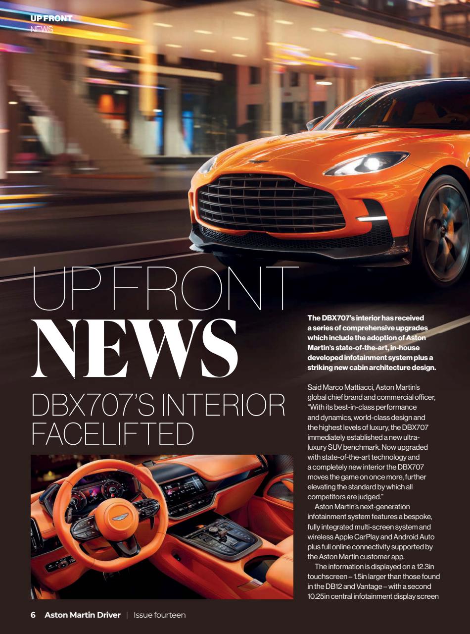 Aston Martin Driver Preview Pages