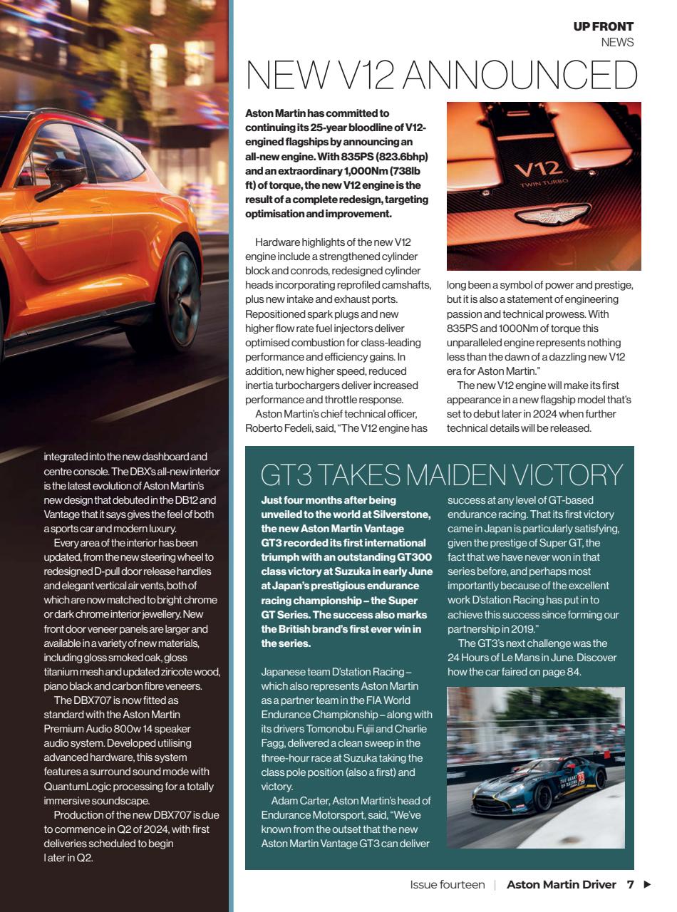 Aston Martin Driver Preview Pages