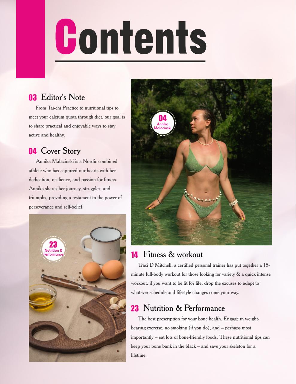 Women Fitness Preview Pages