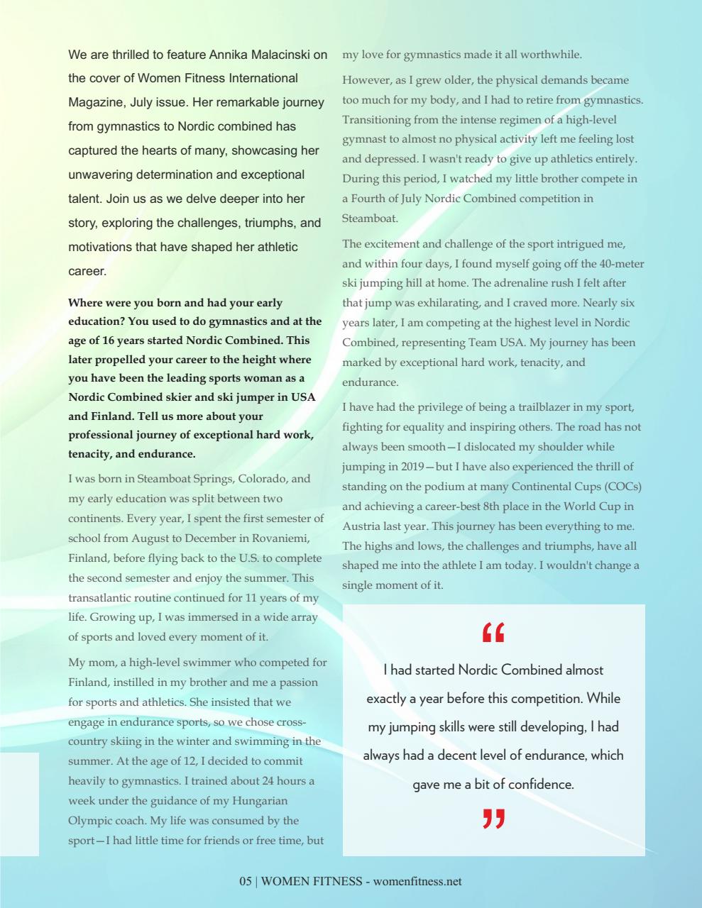 Women Fitness Preview Pages