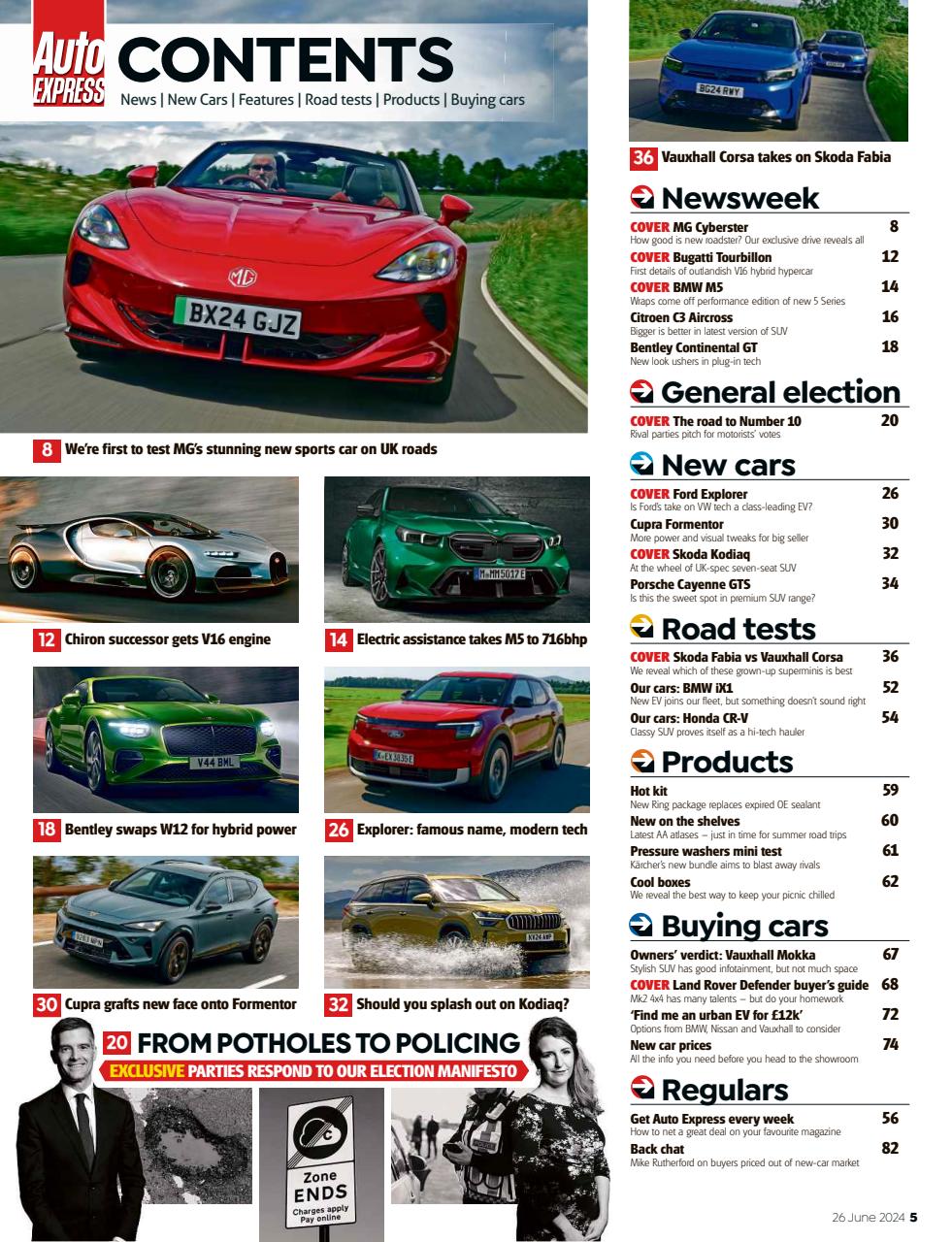 Auto Express Preview Pages