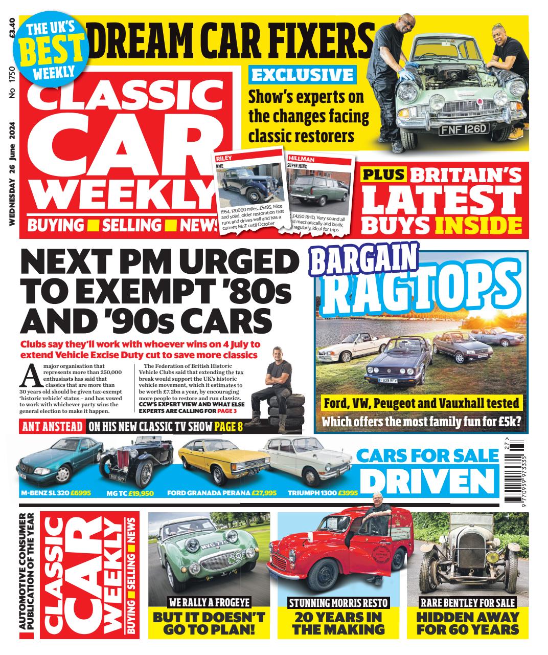 Classic Car Weekly Preview Pages