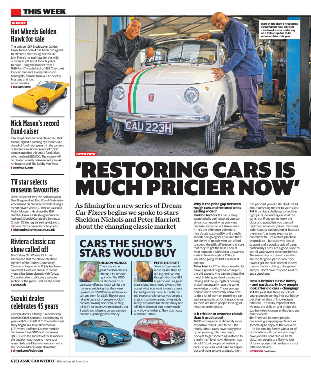 Classic Car Weekly Preview Pages