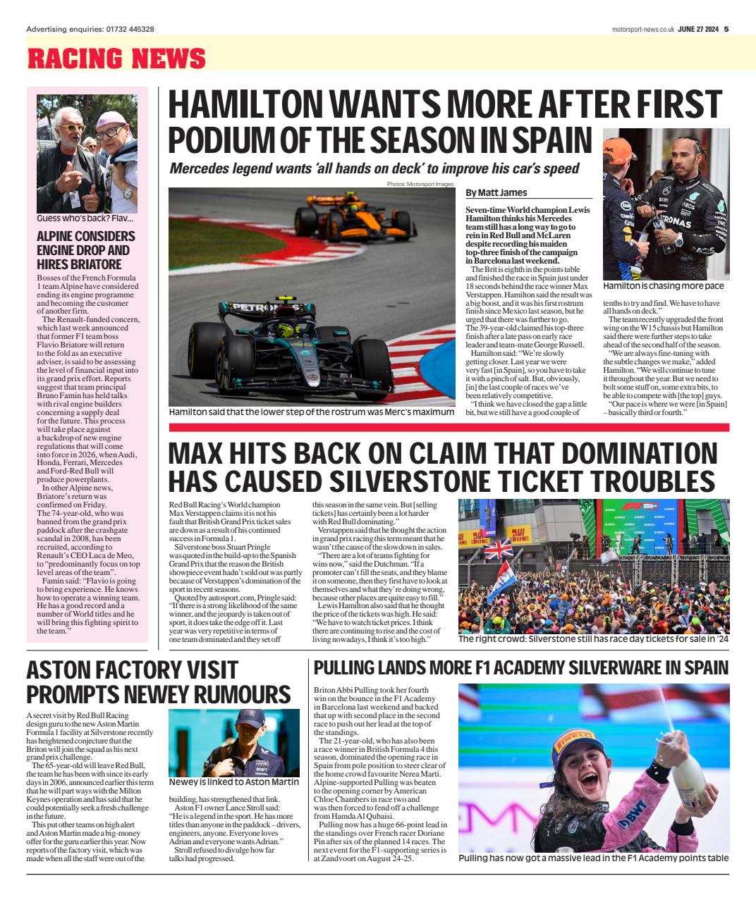 Motorsport News Magazine - 27-Jun-24 Back Issue