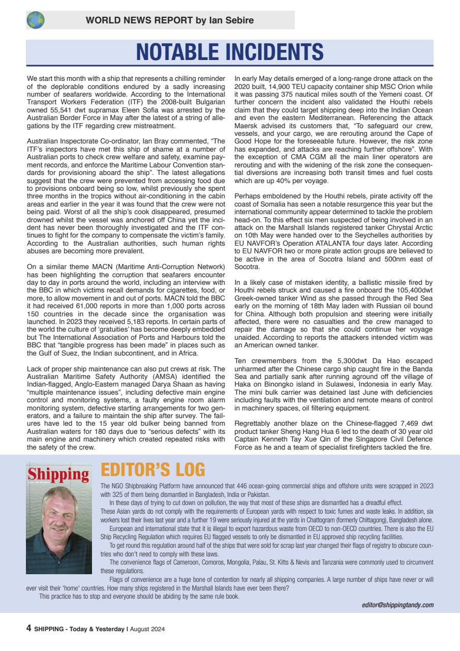 Shipping Today & Yesterday Preview Pages