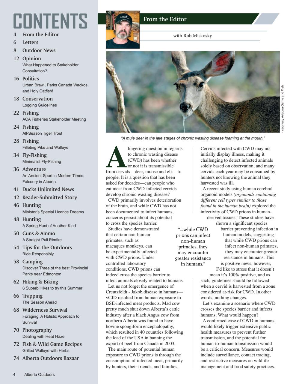 Alberta Outdoors Preview Pages