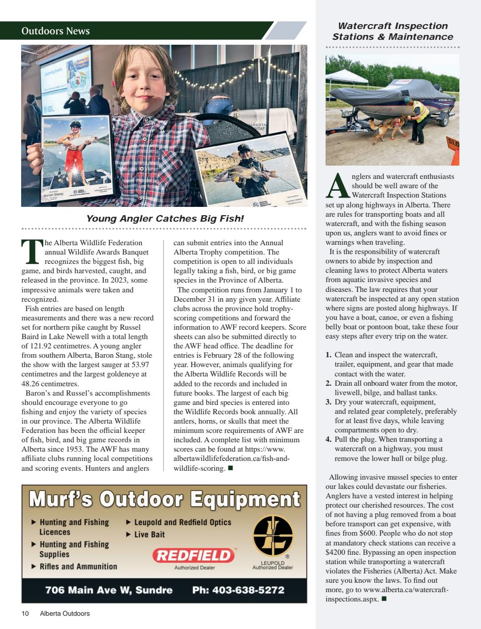 Alberta Outdoors Preview Pages