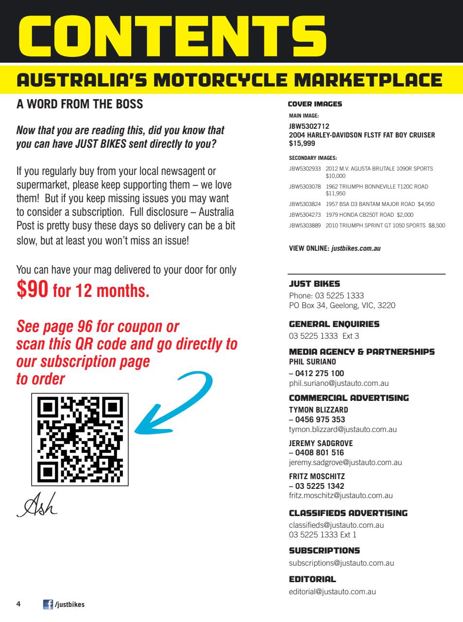 JUST BIKES Preview Pages