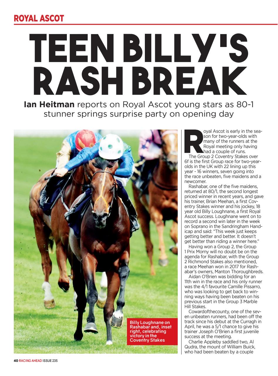 Racing Ahead Preview Pages
